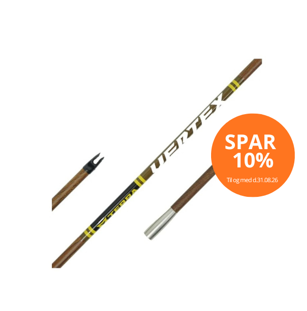 Terra Firma VERTEX TRADITIONAL 5mm carbon pileskaft 1 stk.tilbud 