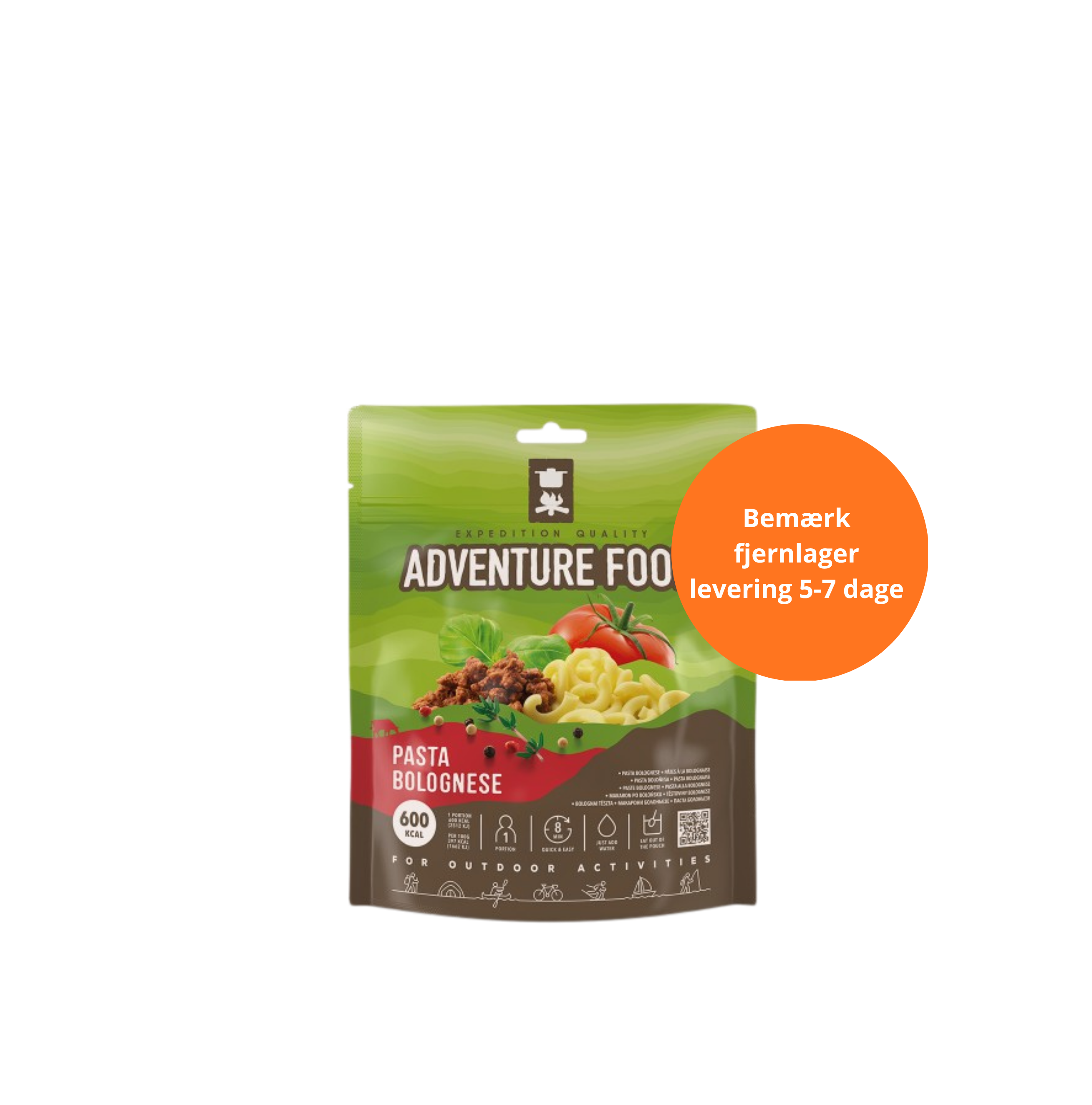 Adventure Food frysetørret turmad pasta Bolognese 