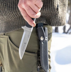 Brusletto Femund jagt- og outdoorkniv med læderskede