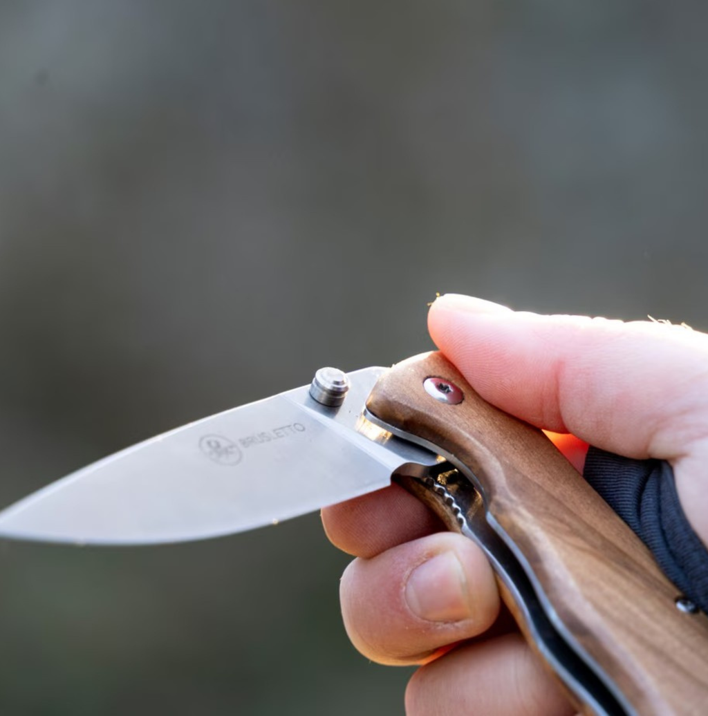 Brusletto Lierne foldekniv med oliventræ