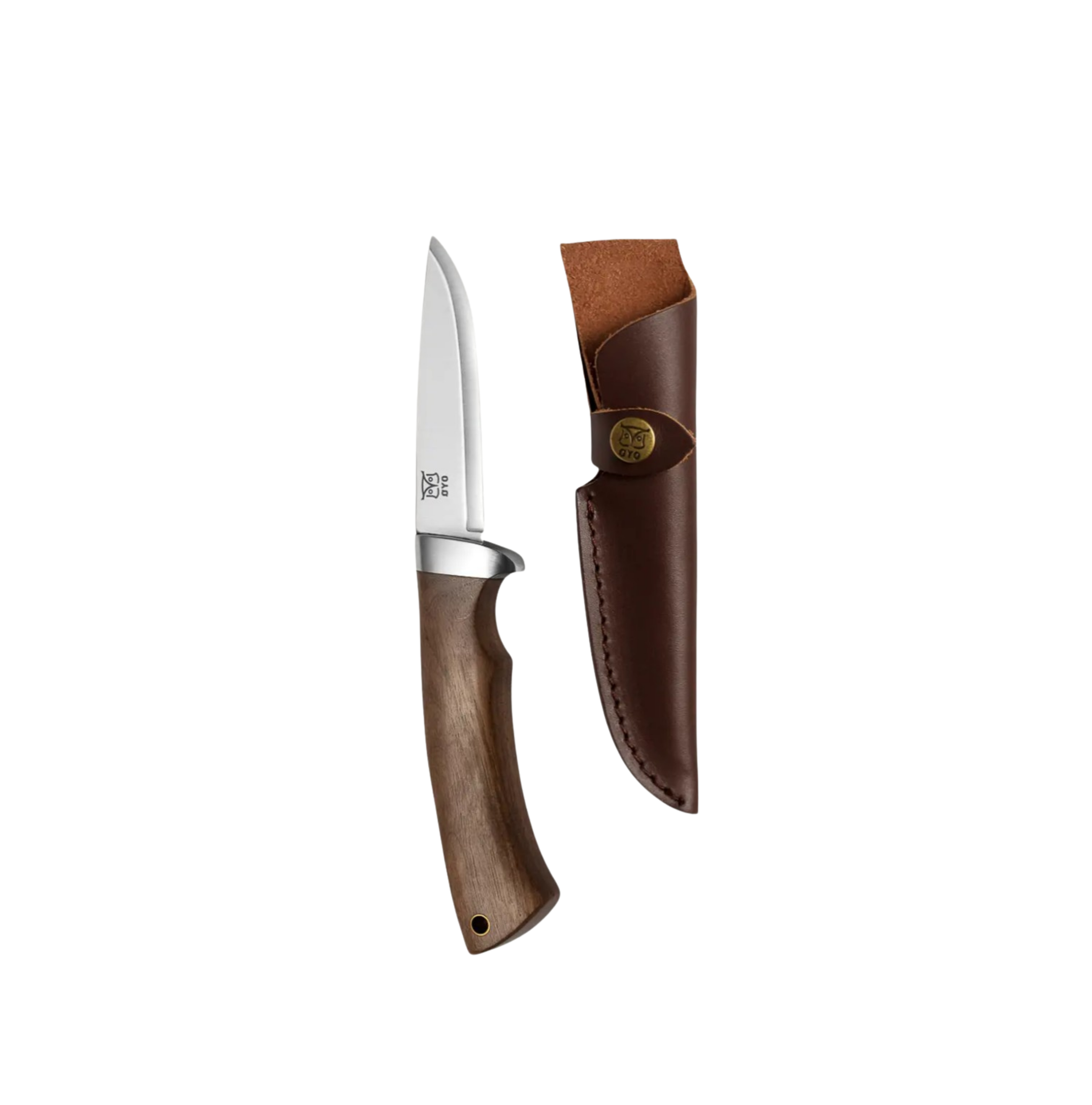 Øyo Dovre outdoorkniv med læderskede
