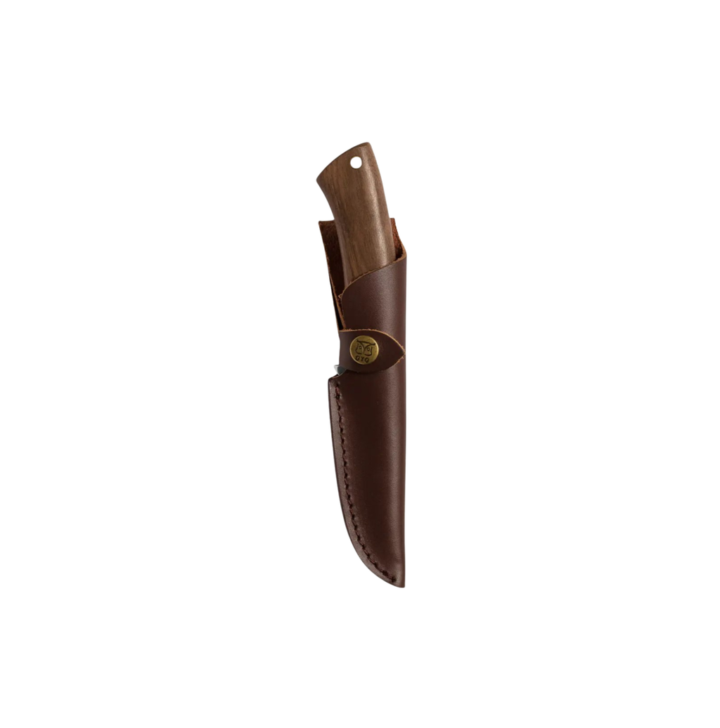 Øyo Dovre outdoorkniv med læderskede