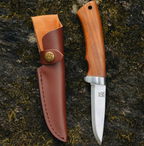 Øyo Dovre outdoorkniv med læderskede